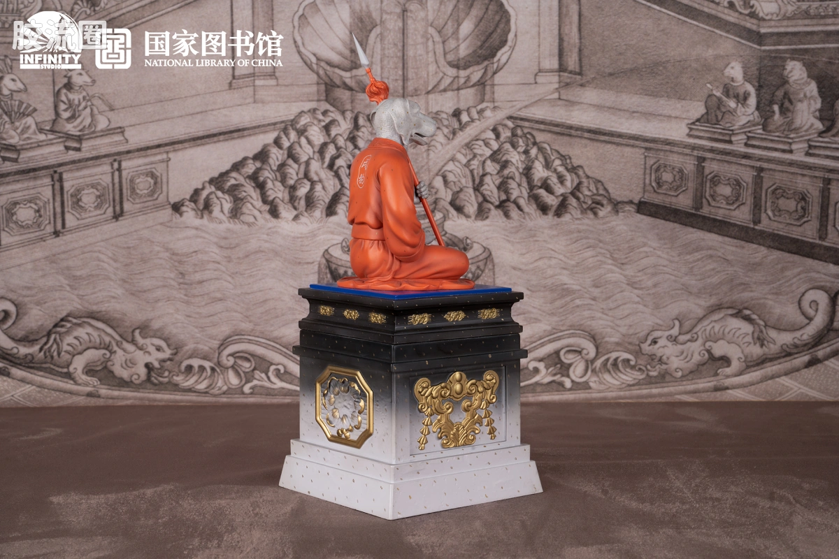 开天工作室 日系手办&雕像系列 十二生肖兽首系列 戌狗 点星三彩 - 图片