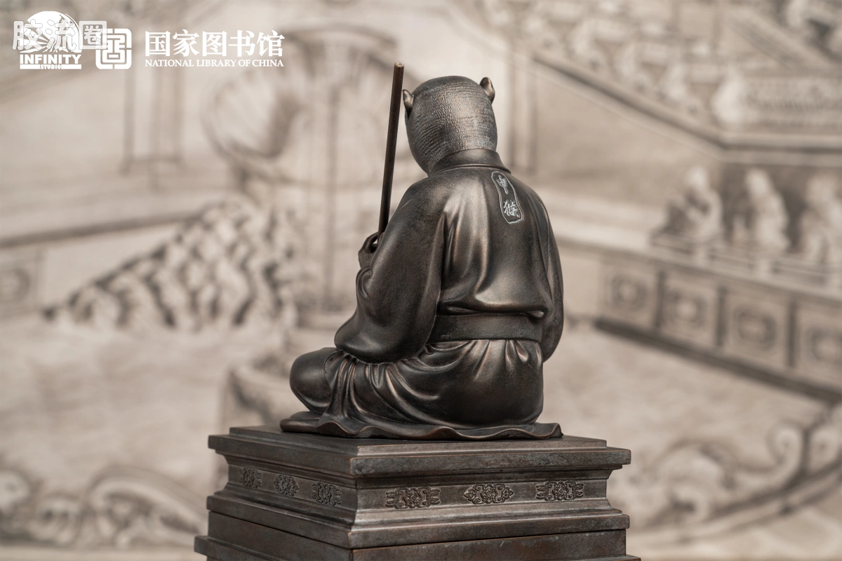 开天工作室 日系手办&雕像系列 十二生肖兽首系列 申猴 月下古铜 - 图片