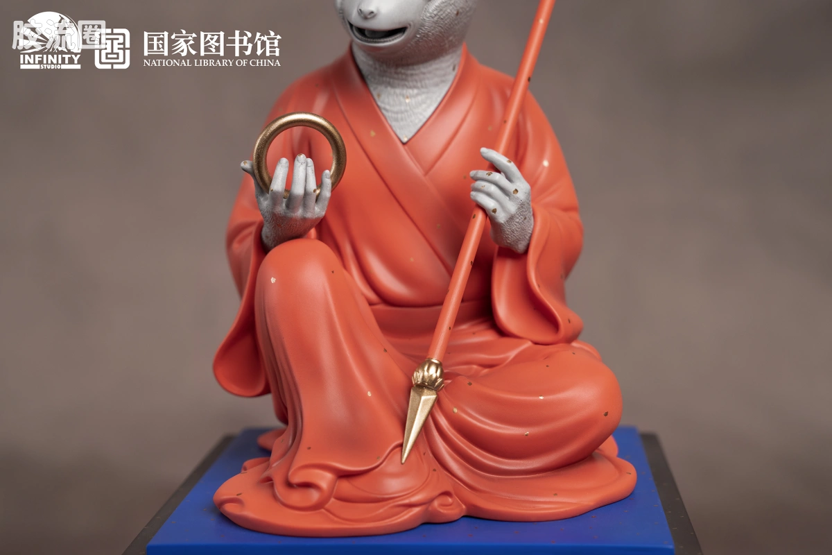 开天工作室 日系手办&雕像系列 十二生肖兽首系列 申猴 点星三彩 - 图片