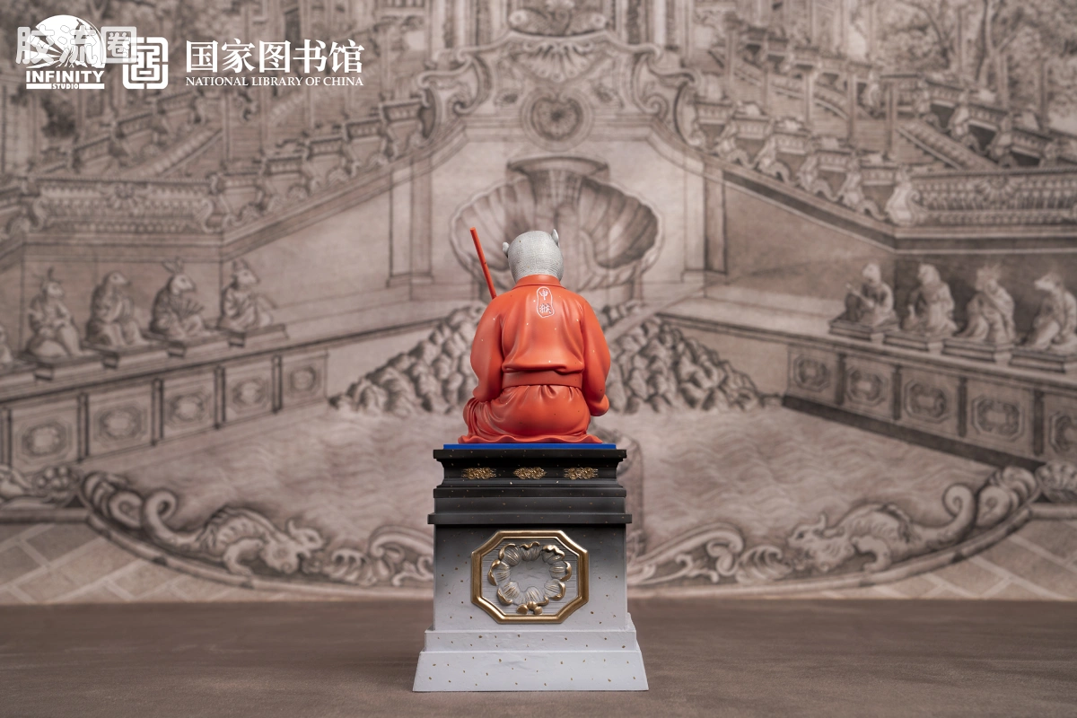 开天工作室 日系手办&雕像系列 十二生肖兽首系列 申猴 点星三彩 - 图片