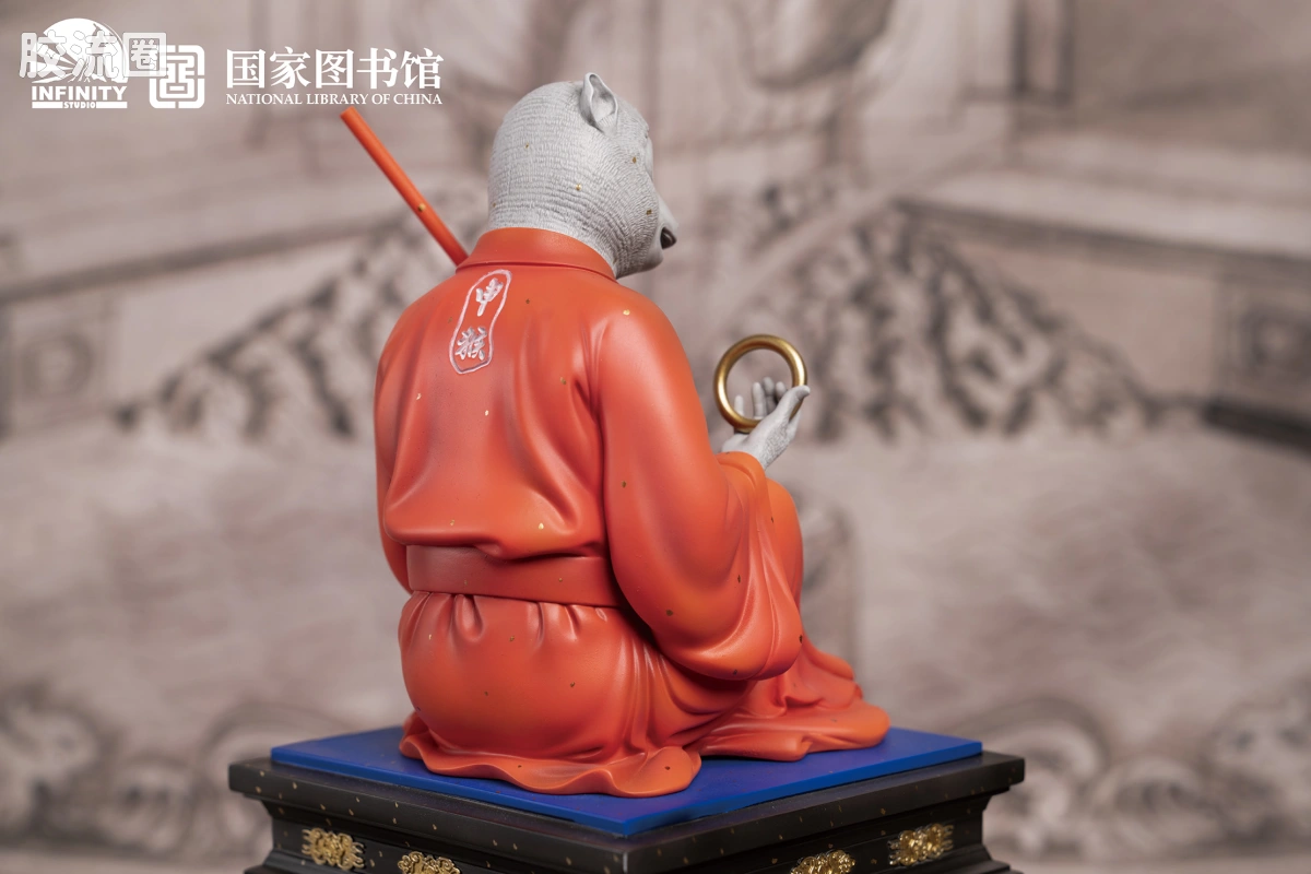 开天工作室 日系手办&雕像系列 十二生肖兽首系列 申猴 点星三彩 - 图片