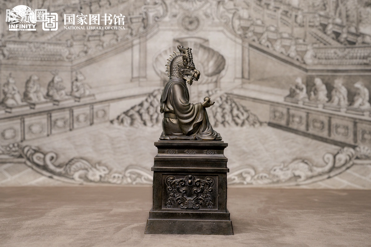 开天工作室 日系手办&雕像系列 十二生肖兽首系列 辰龙 月下古铜 - 图片
