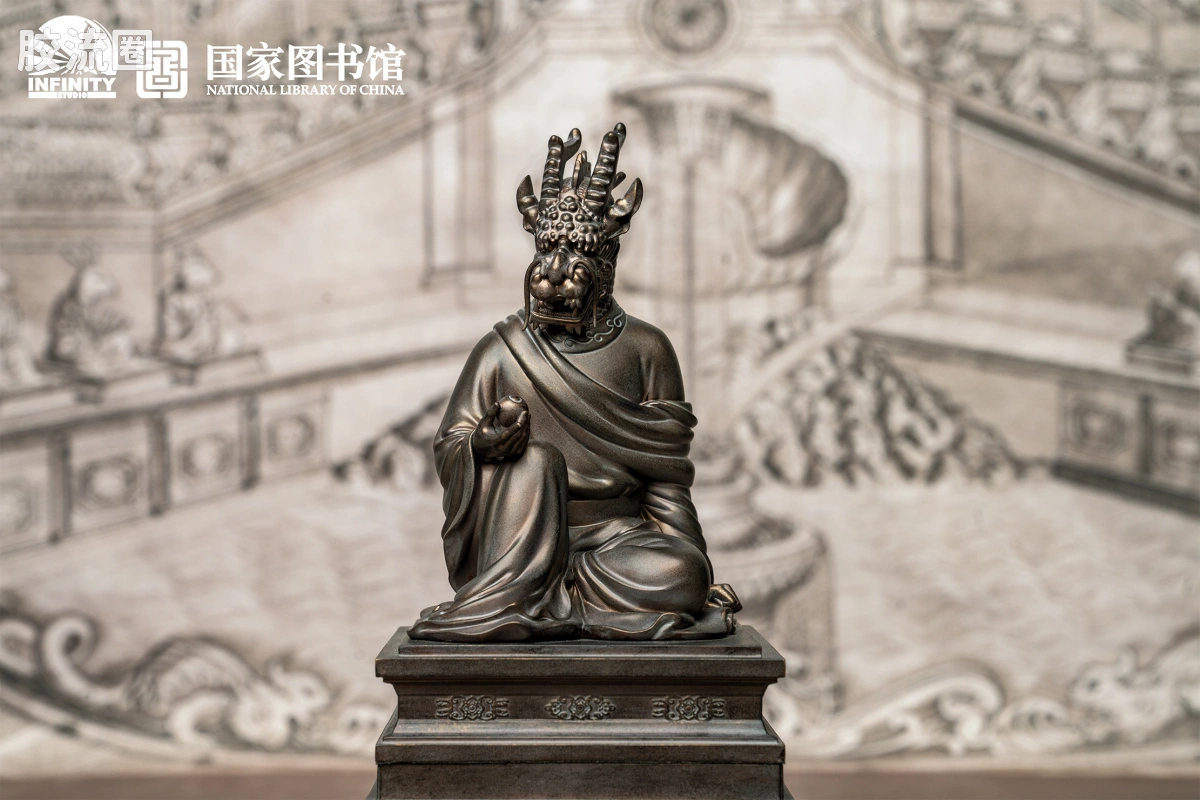 开天工作室 日系手办&雕像系列 十二生肖兽首系列 辰龙 月下古铜 - 图片