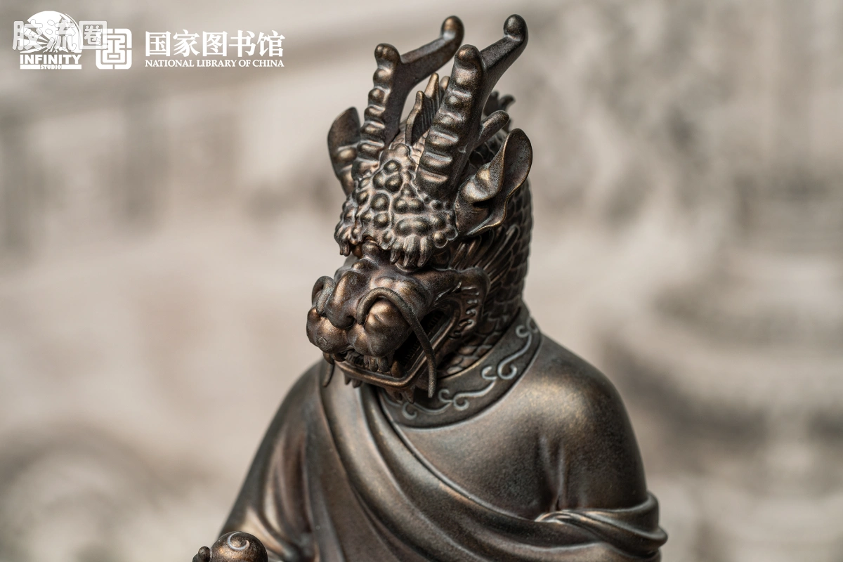 开天工作室 日系手办&雕像系列 十二生肖兽首系列 辰龙 月下古铜 - 图片