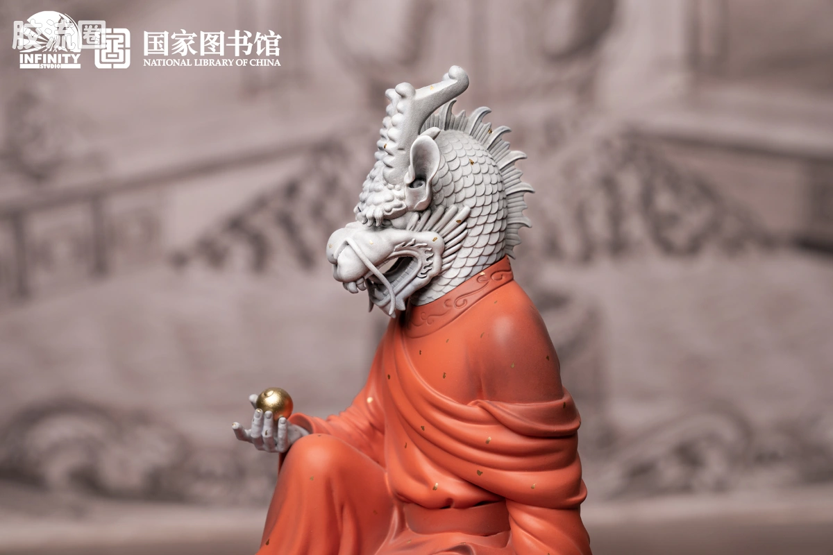 开天工作室 日系手办&雕像系列 十二生肖兽首系列 辰龙 点星三彩 - 图片