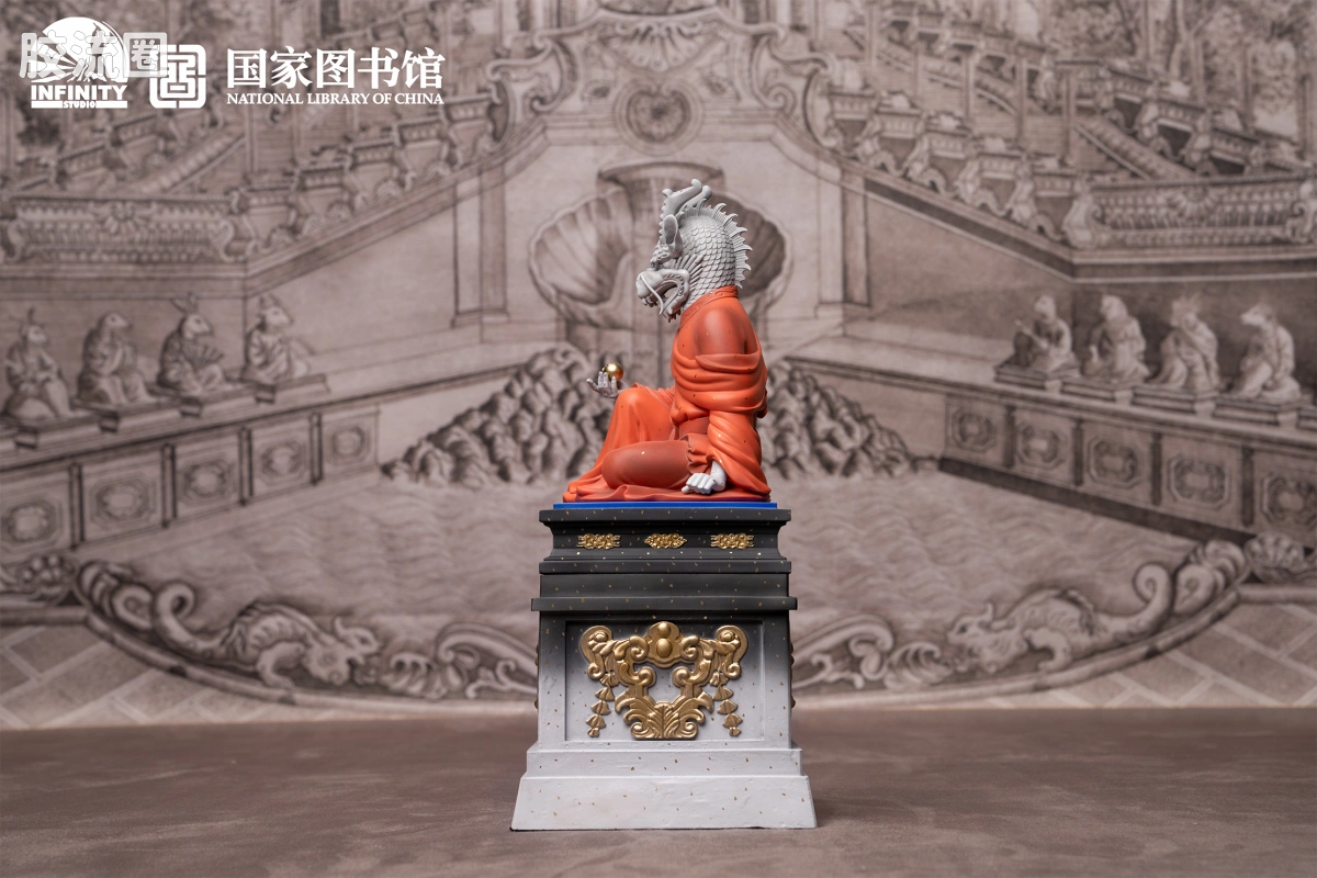 开天工作室 日系手办&雕像系列 十二生肖兽首系列 辰龙 点星三彩 - 图片