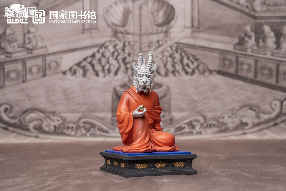 开天工作室 日系手办&雕像系列 十二生肖兽首系列 辰龙 点星三彩 - 图片