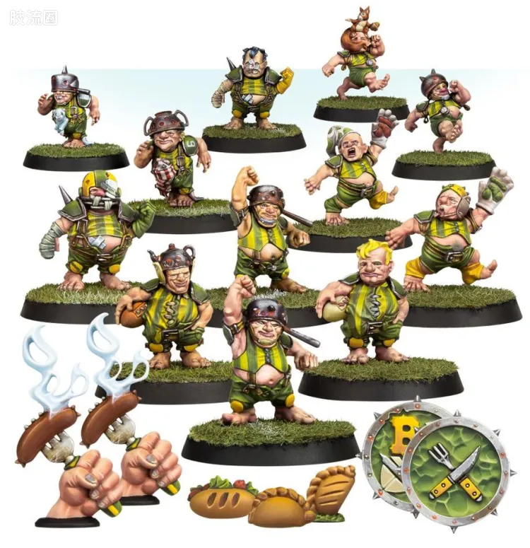 血碗橄榄球 Blood Bowl 2016版 半身人球队 绿地护草员
