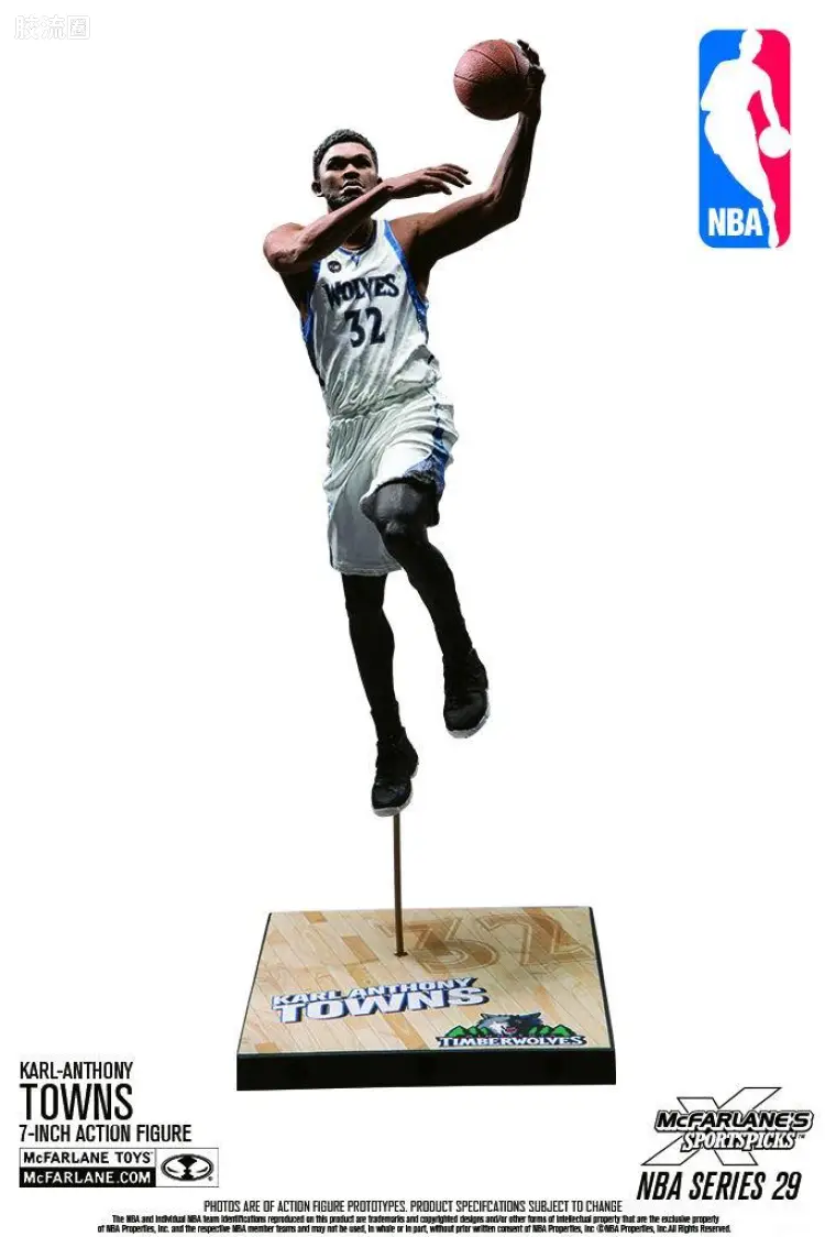 麦克法兰NBA篮球系列玩具 第29代 卡尔-安东尼-唐斯