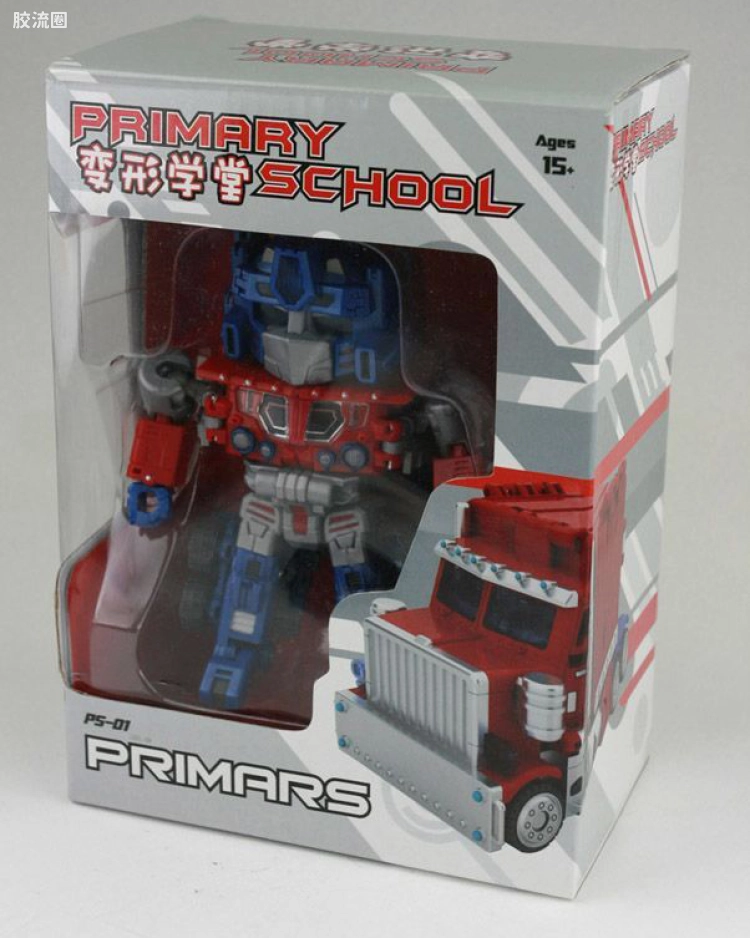 TFCTOYS变形机甲玩具系列 钢铁战士、变形学堂、老兵系列 变形学堂PS-01 Q版擎天柱