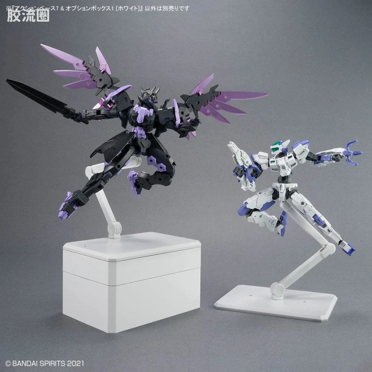 万代模型配件综合 Action Base 7 万用支架 可动底座7 & 配件盒 [白色] - 图片