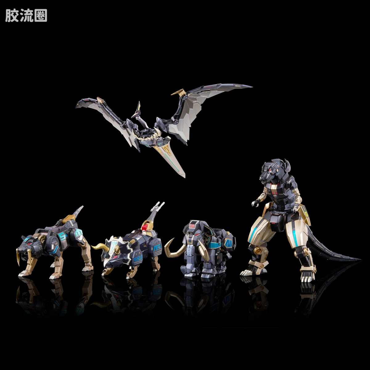 合机巧 特摄系列 <恐龙战队兽连者> 大兽神 (黑色限定版) - 图片