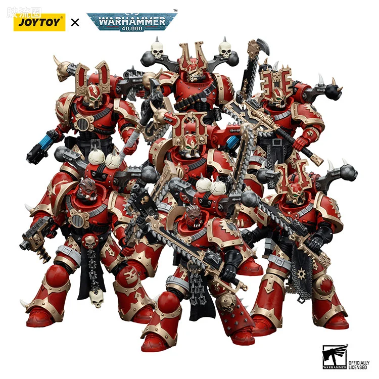 JOYTOY x 战锤40K 混沌势力 吞世者 恐虐狂战士小队（10款）