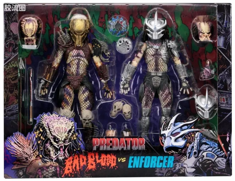 NECA 7寸可动人形系列 铁血战士 终极版/豪华版系列 坏血铁血战士对执行者铁血战士
