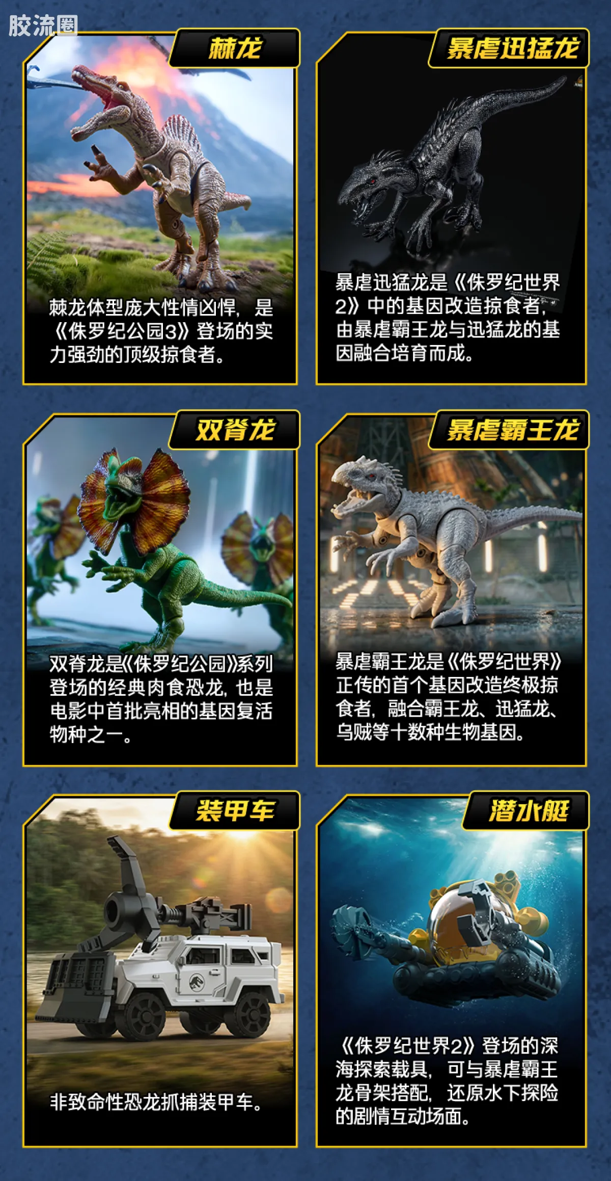 侏罗纪世界 端盒 惊喜版 第3弹 基因实验室 - 图片