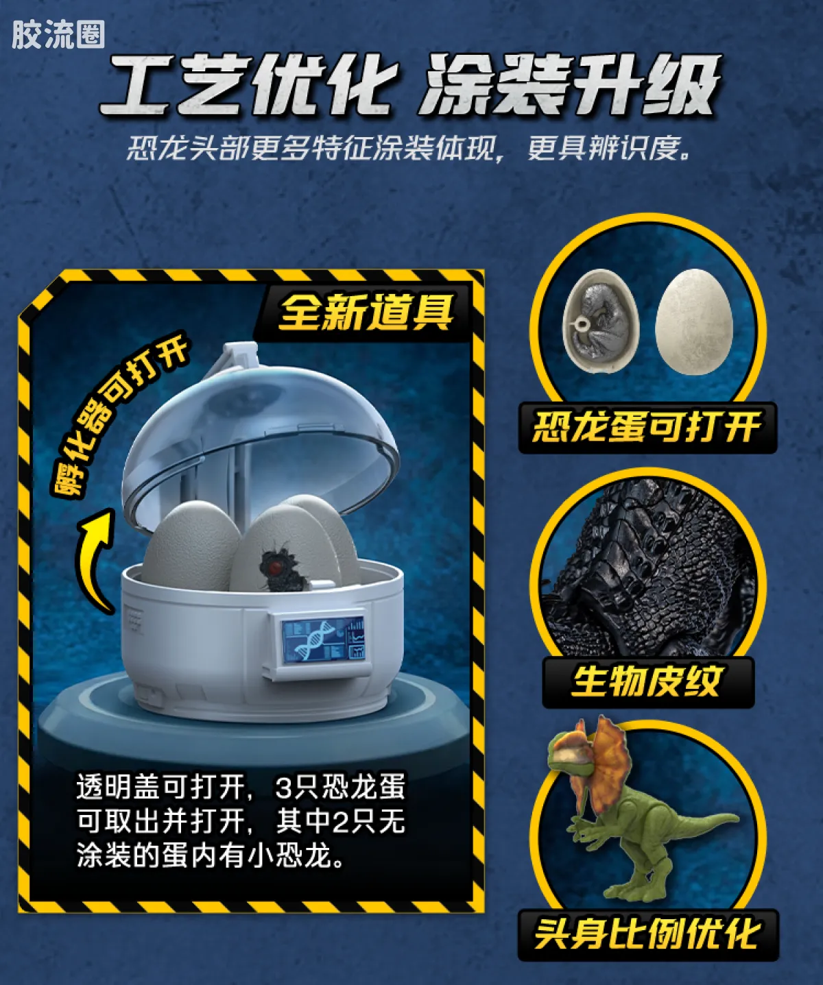侏罗纪世界 端盒 惊喜版 第3弹 基因实验室 - 图片