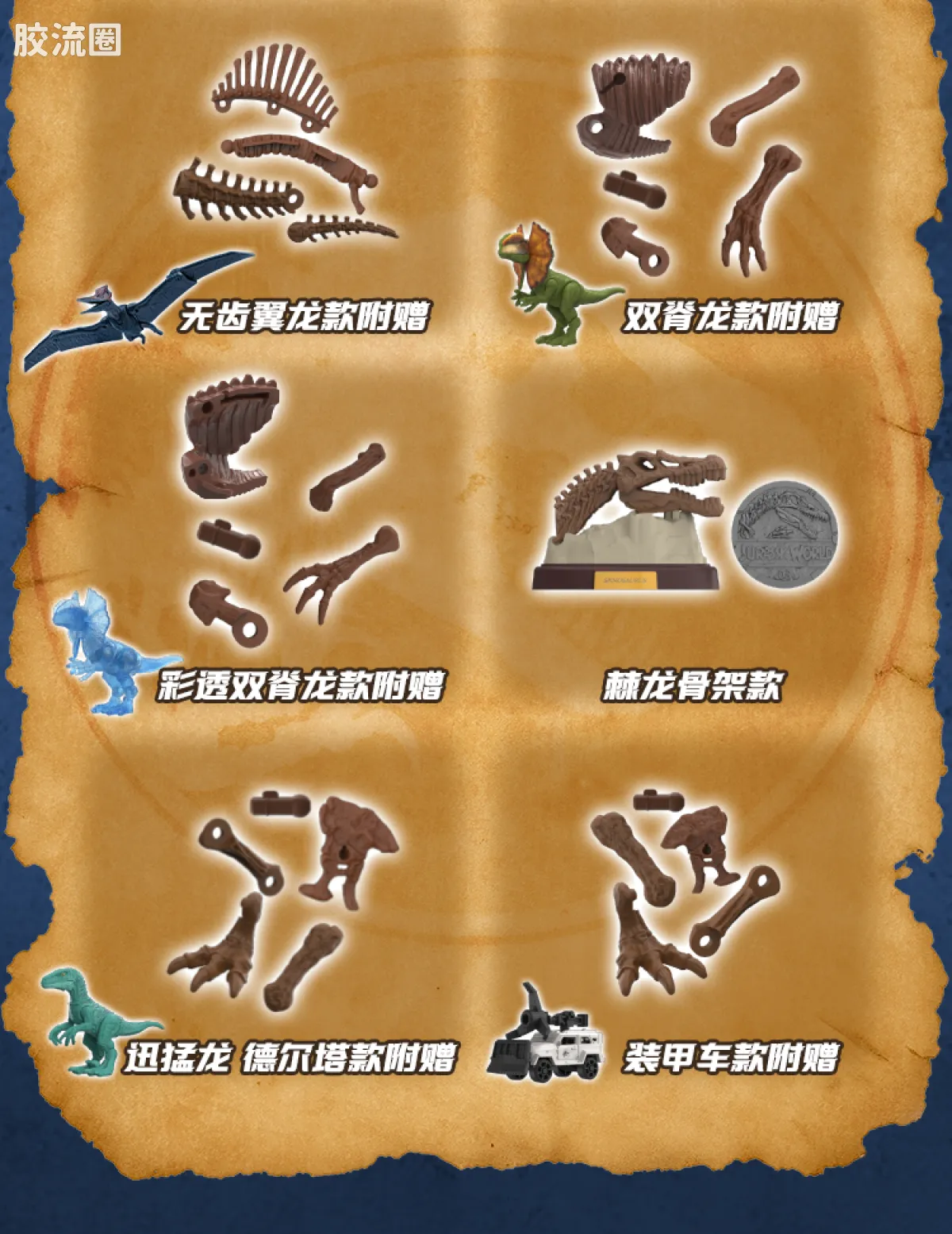 侏罗纪世界 端盒 惊喜版 第3弹 基因实验室 - 图片