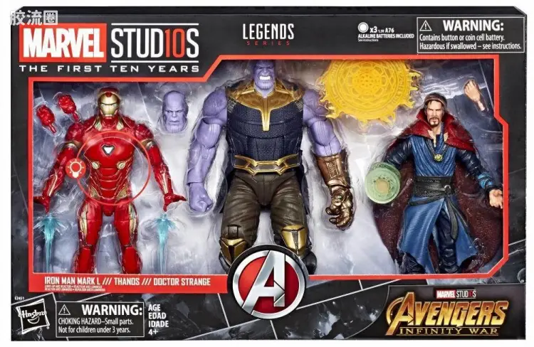 Marvel Legends/漫威传奇 可动人偶系列 Marvel电影宇宙 前10年电影系列 复仇者联盟3 3人盒装