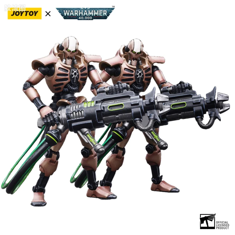 JOYTOY x 战锤40K 异形势力（兽人、钛、泰伦、死灵） 太空死灵 萨雷赫王朝 装备特斯拉卡宾枪的不朽者