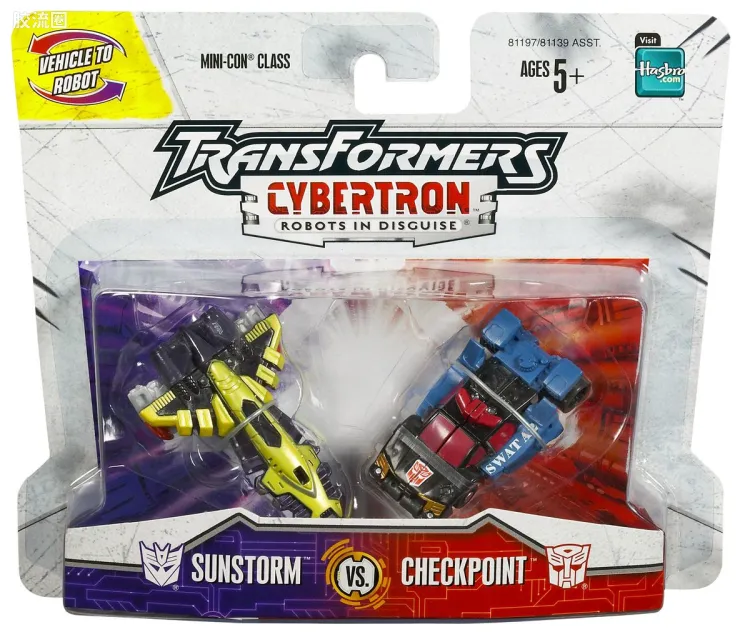 变形金刚Cybertron 塞伯坦之谜/塞伯坦传奇 迷你级 太阳风 VS 检查点