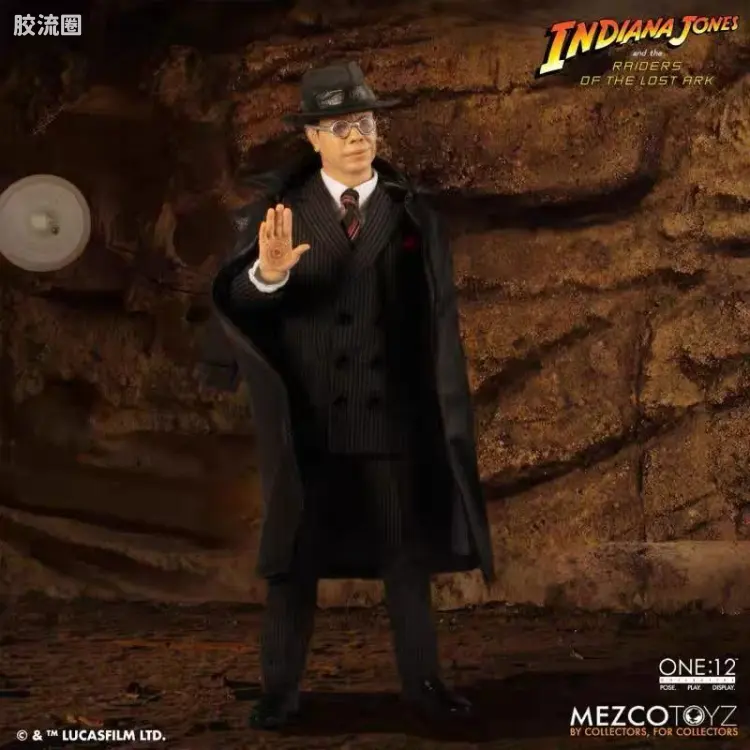 Mezco one-12系列 1/12集体系列 夺宝奇兵—托赫特上校与约柜 豪华版