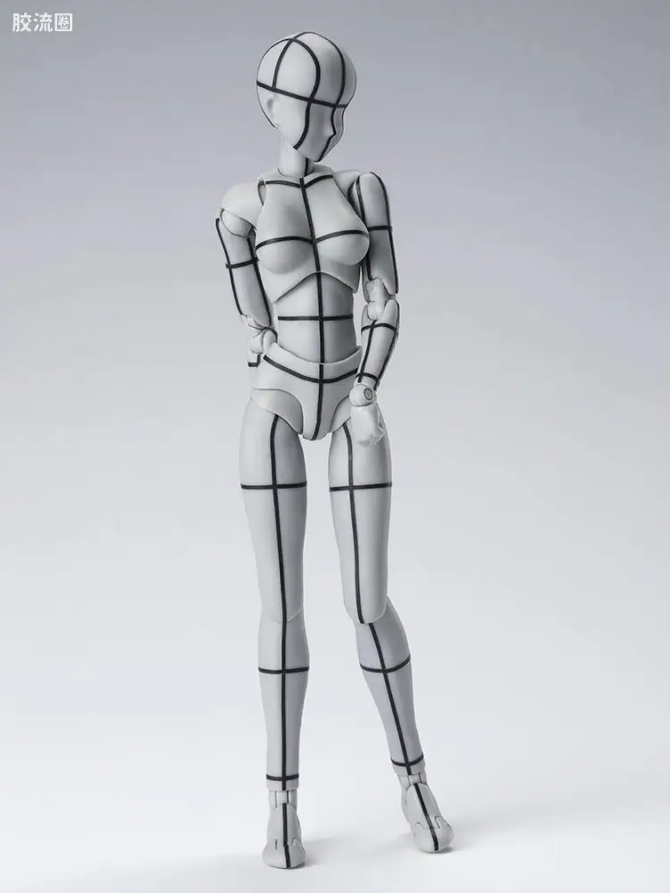 SHF 素体君&素体酱 女性素体 -线框-(灰色ver.)