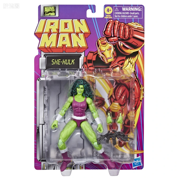 Marvel Legends/漫威传奇 可动人偶系列 钢铁侠 复古挂卡系列 女浩克