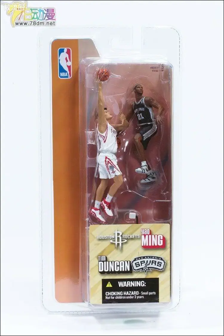 麦克法兰NBA篮球系列玩具 3寸系列 第1代 姚明/邓肯