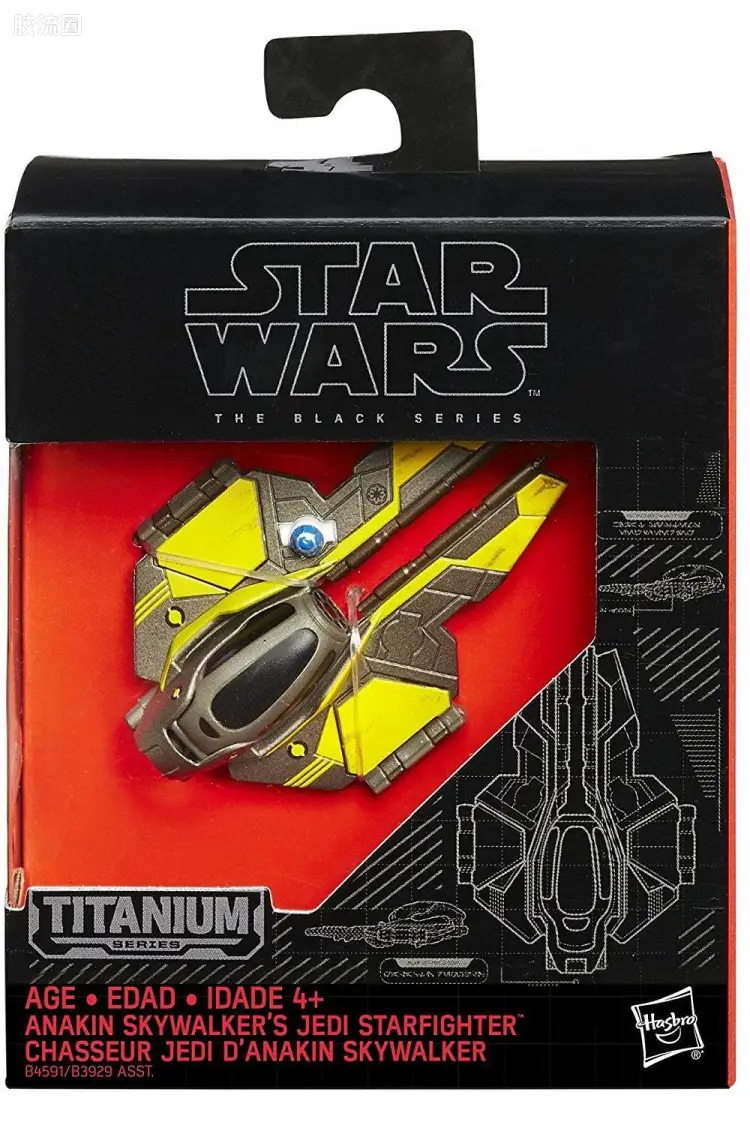 星球大战 THE BLACK SERIES 钛载具 安纳金绝地战机