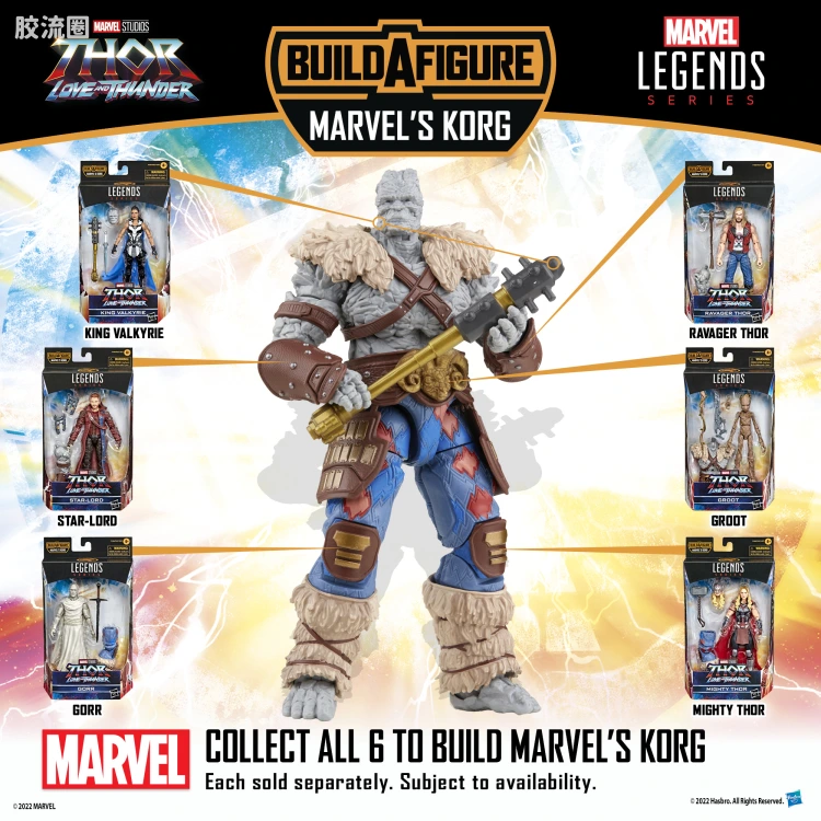 Marvel Legends/漫威传奇 可动人偶系列 电影 雷神4 寇格(维京装备)系列 寇格