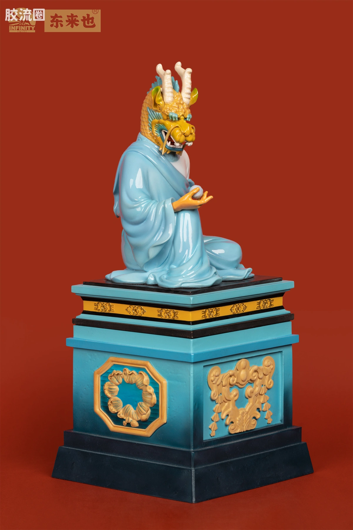 开天工作室 日系手办&雕像系列 十二生肖兽首系列 开天 x 东来也 十二生肖兽首全身像 辰龙 碧海龙吟 - 图片