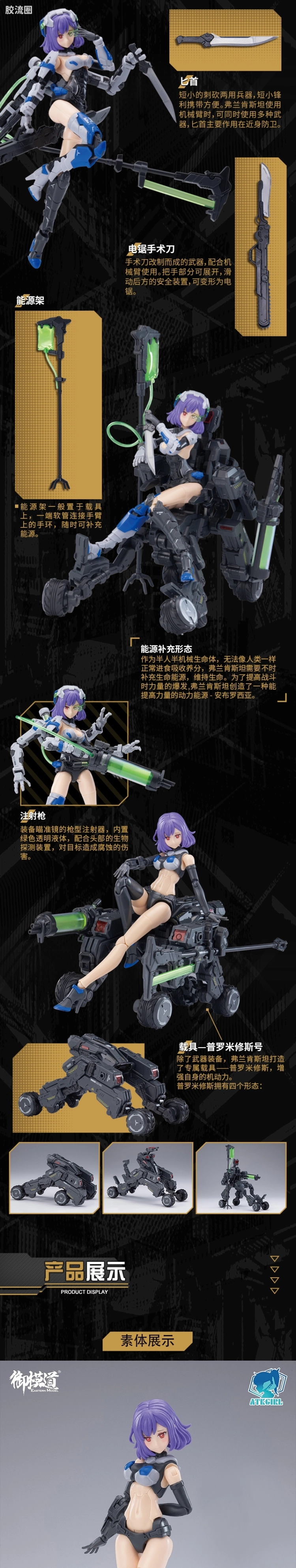御模道A.T.K.GIRL 普通版 弗兰肯斯坦 - 图片