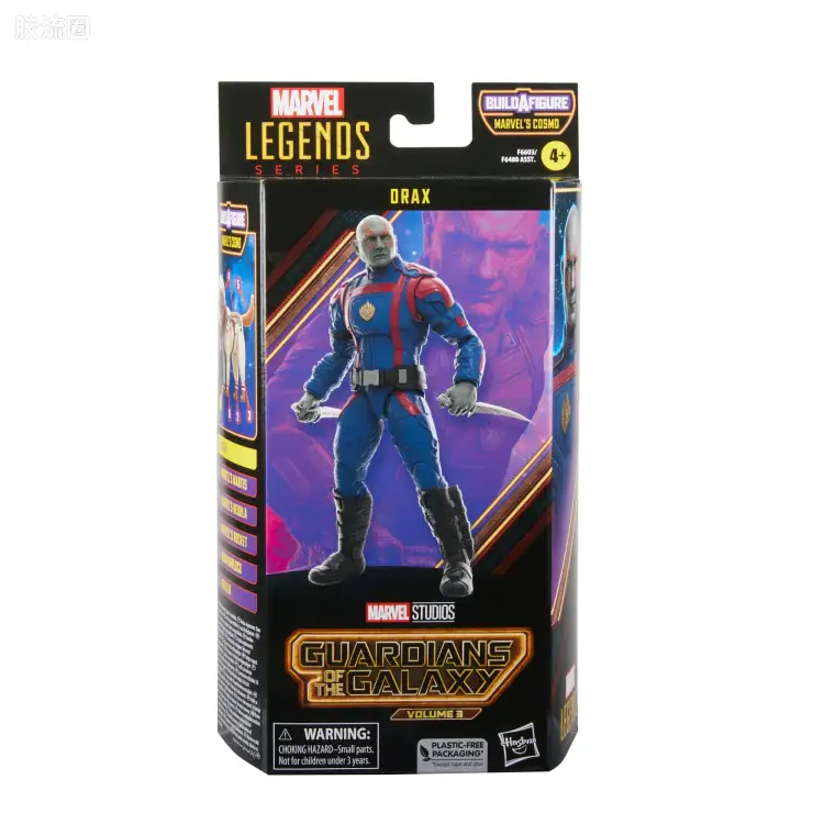 Marvel Legends/漫威传奇 可动人偶系列 电影 银河护卫队3 太空狗科斯莫系列 德拉克斯