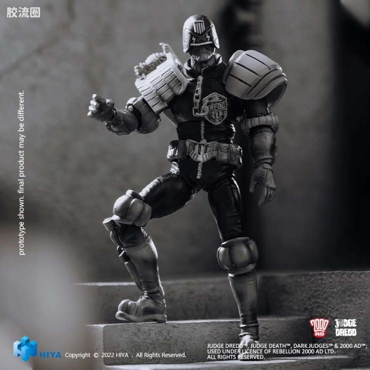 Hiya Toys/海雅 漫画 特警判官2000AD 德雷德法官 黑白版