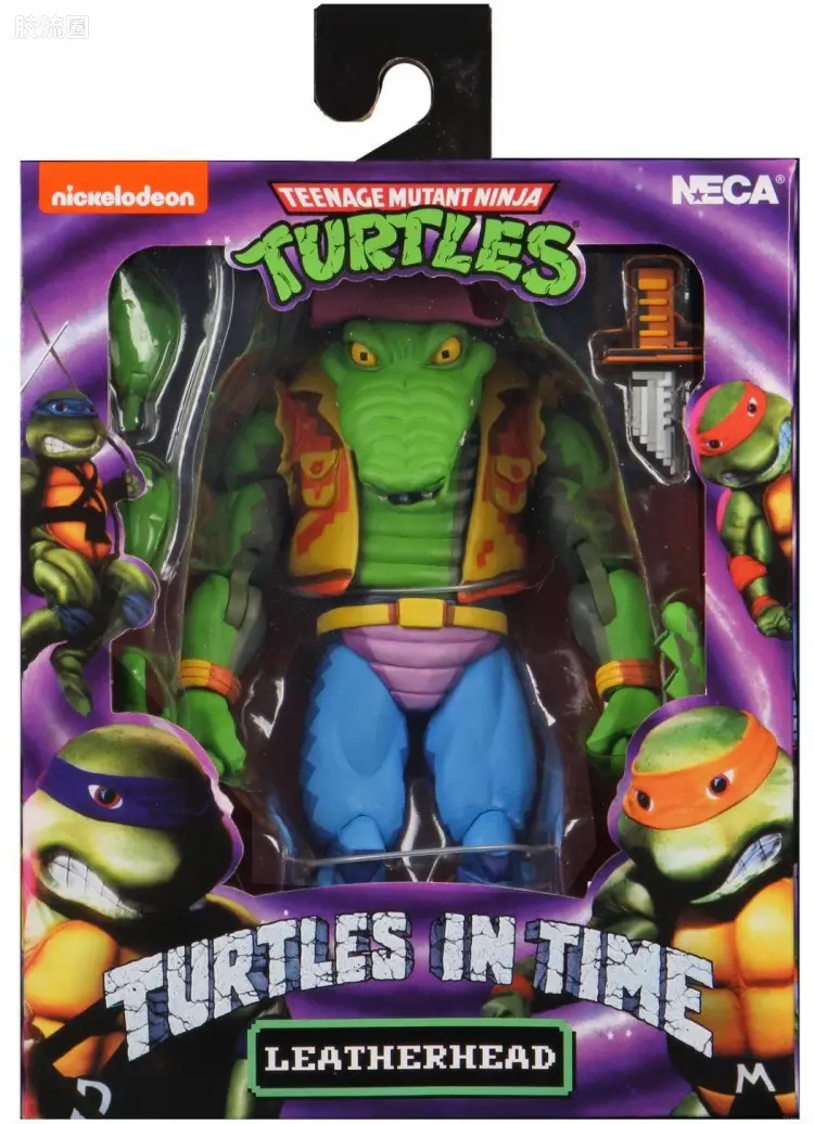 NECA 7寸可动人形系列 街机游戏 忍者神龟2 皮头 第2代