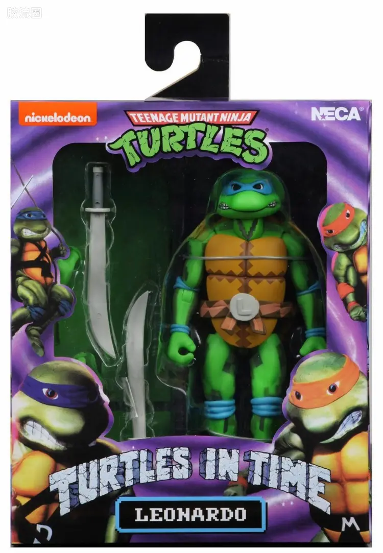 NECA 7寸可动人形系列 街机游戏 忍者神龟2 莱昂纳多 第1代