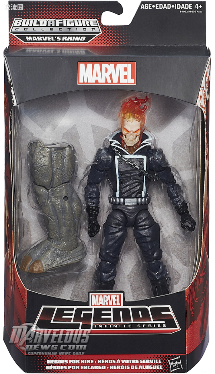 Marvel Legends/漫威传奇 可动人偶系列 犀牛人系列 恶灵骑士