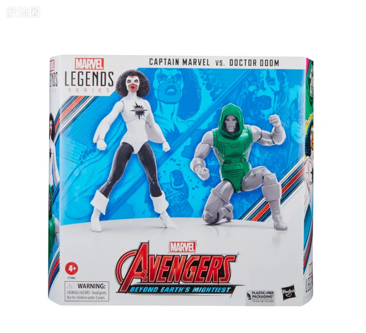 Marvel Legends/漫威传奇 可动人偶系列 60周年漫画 复仇者联盟系列 惊奇队长vs毁灭博士