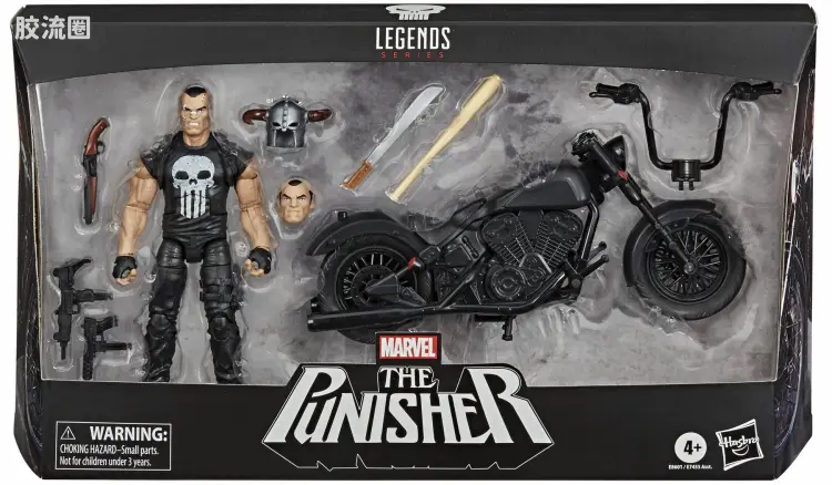 Marvel Legends/漫威传奇 可动人偶系列 人与载具 惩罚者与摩托车