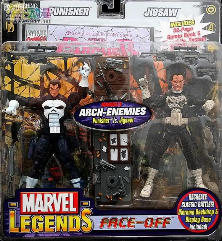 Marvel Legends/漫威传奇 可动人偶系列 双面 第2代 惩罚者与武装竖锯