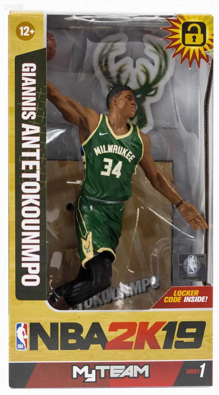 麦克法兰NBA篮球系列玩具 NBA 2K19 第1代 扬尼斯·阿德托昆博