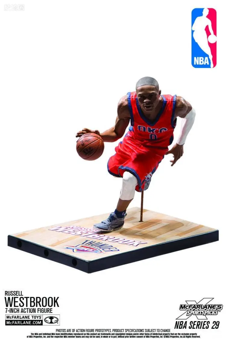 麦克法兰NBA篮球系列玩具 第29代 拉塞尔·威斯布鲁克