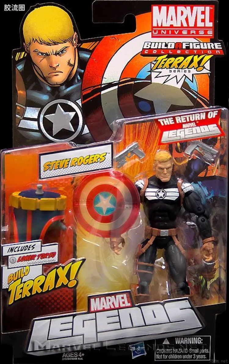 Marvel Legends/漫威传奇 可动人偶系列 2012年 第1代 斯蒂夫·罗杰斯 美国队长( 清晰盾) 特别版