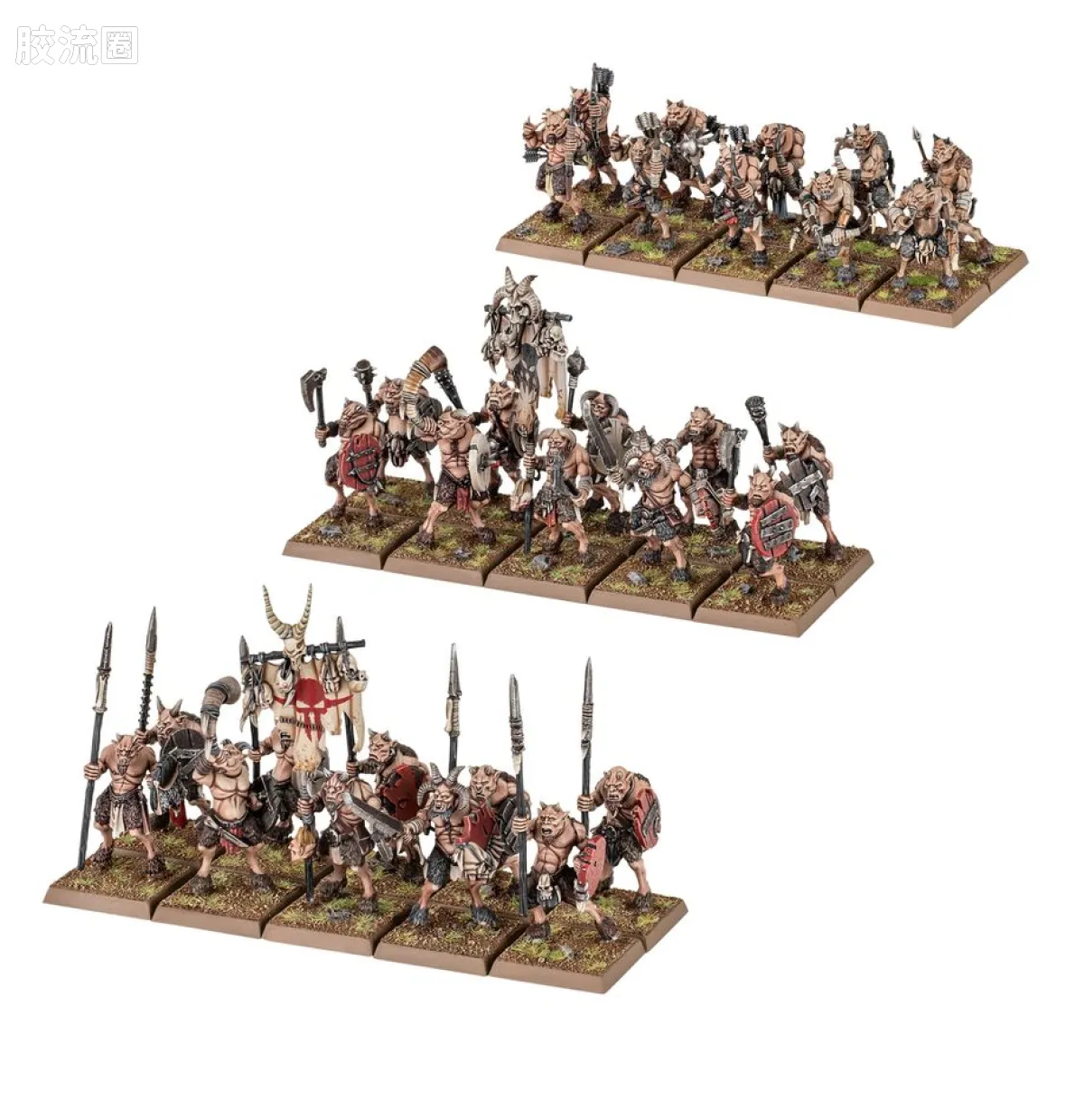 战锤：旧世界 Warhammer: The Old World Beastmen Brayherds 野兽人嘶叫兽群 旧版 劣角兽群