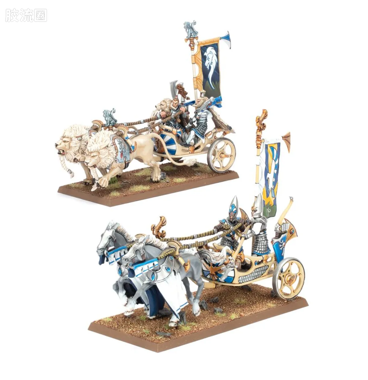 战锤：旧世界 Warhammer: The Old World High Elf Realms 高等精灵王国 旧版 泰伦洛克战车/查瑞斯白狮战车