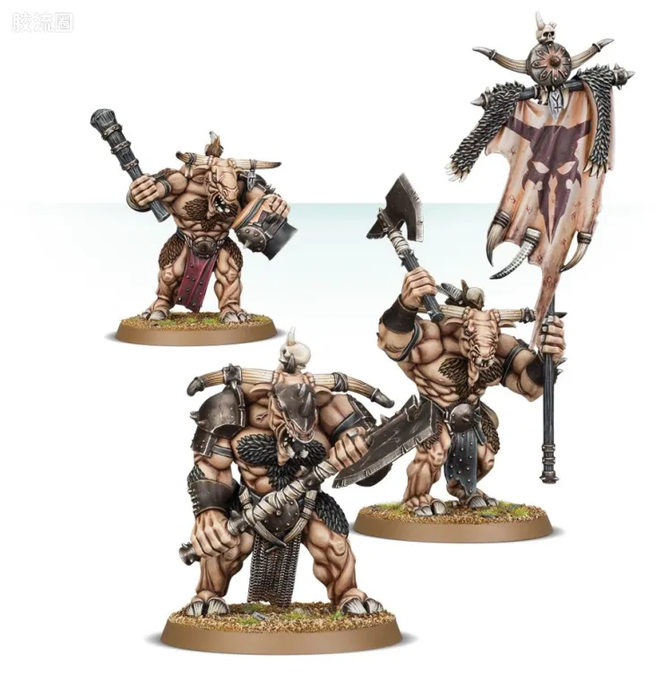 战锤：西格玛时代 Warhammer：Age of Sigmar Beasts of Chaos 混沌野兽 旧版 牛头人战士