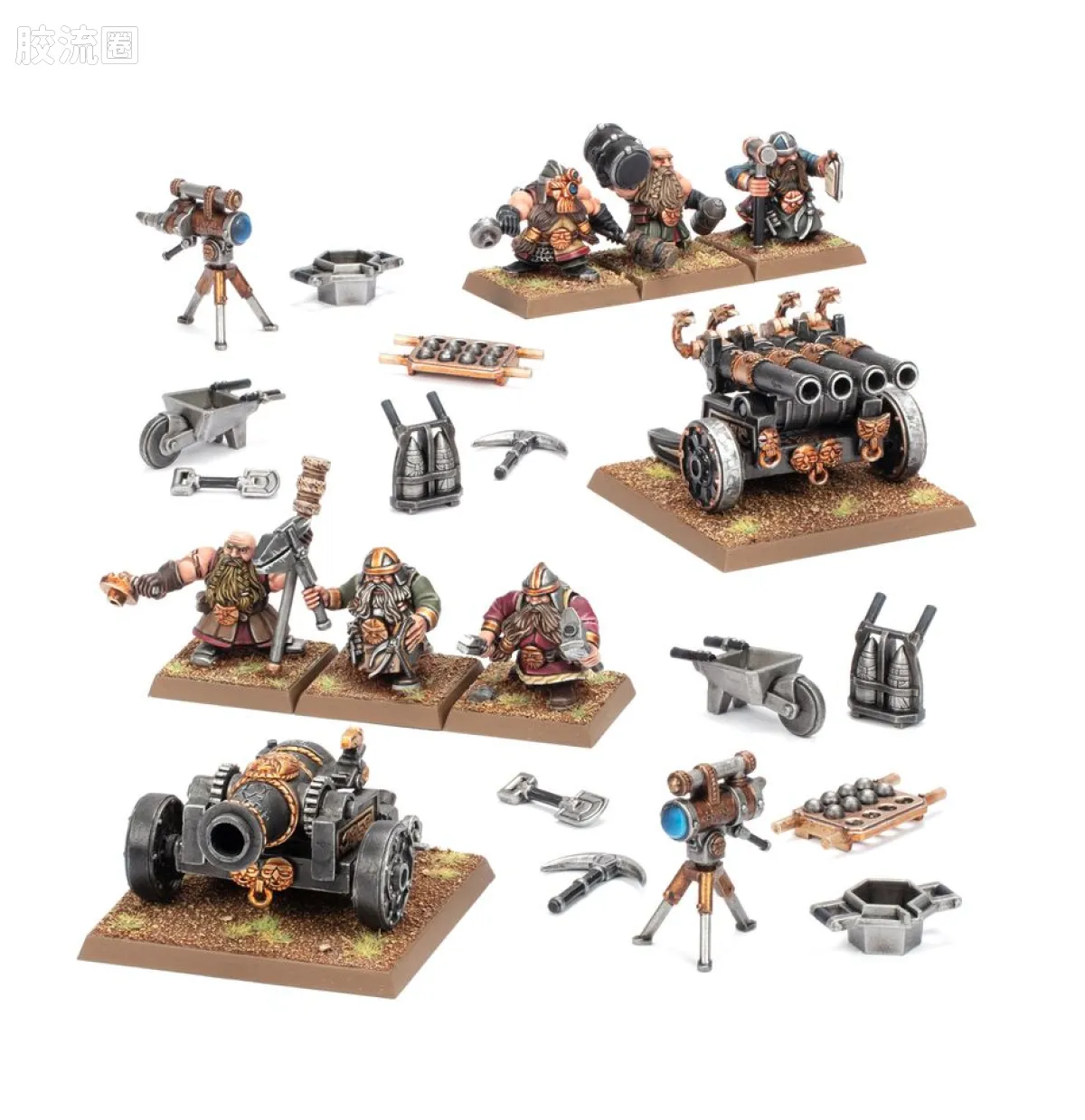 战锤：旧世界 Warhammer: The Old World Dwarfen Mountain Holds 矮人山据点 旧版 矮人加农炮与风琴炮