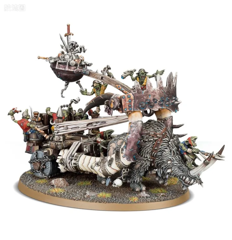 战锤：西格玛时代 Warhammer：Age of Sigmar Ogor Mawtribes 食人魔大胃部落 旧版 胀肚者 孬不拉废铁发射器