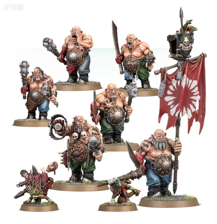 战锤：西格玛时代 Warhammer：Age of Sigmar Ogor Mawtribes 食人魔大胃部落 旧版 胀肚者 食人魔暴食者
