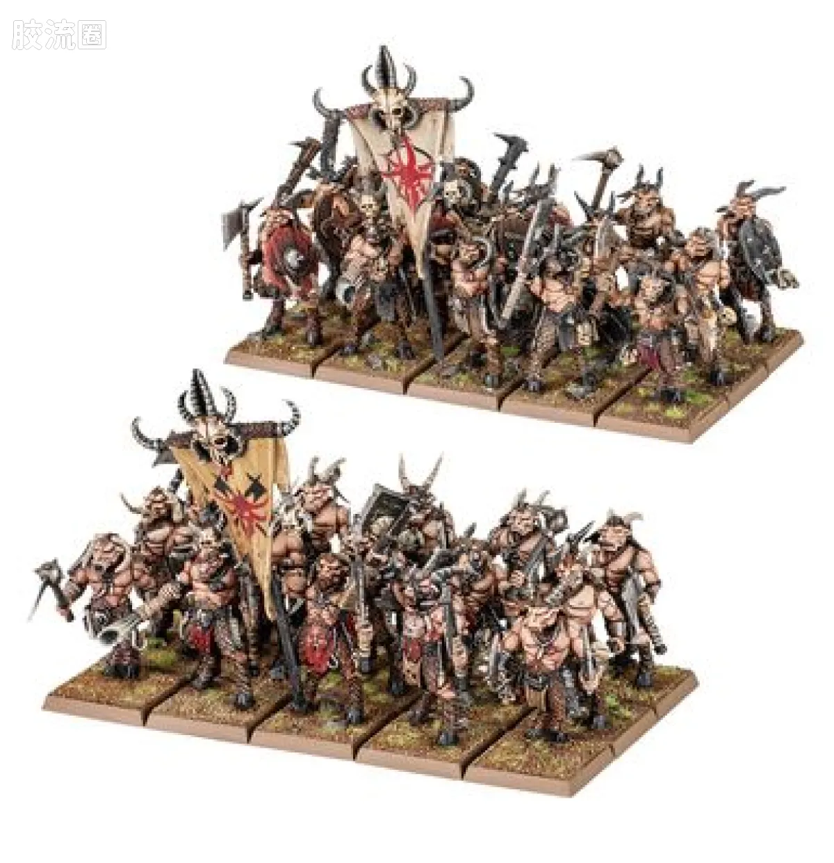 战锤：旧世界 Warhammer: The Old World Beastmen Brayherds 野兽人嘶叫兽群 旧版 角兽群